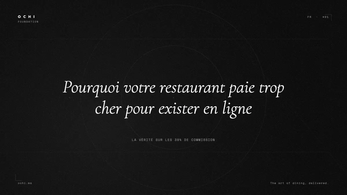 Pourquoi votre restaurant paie trop cher pour exister en ligne