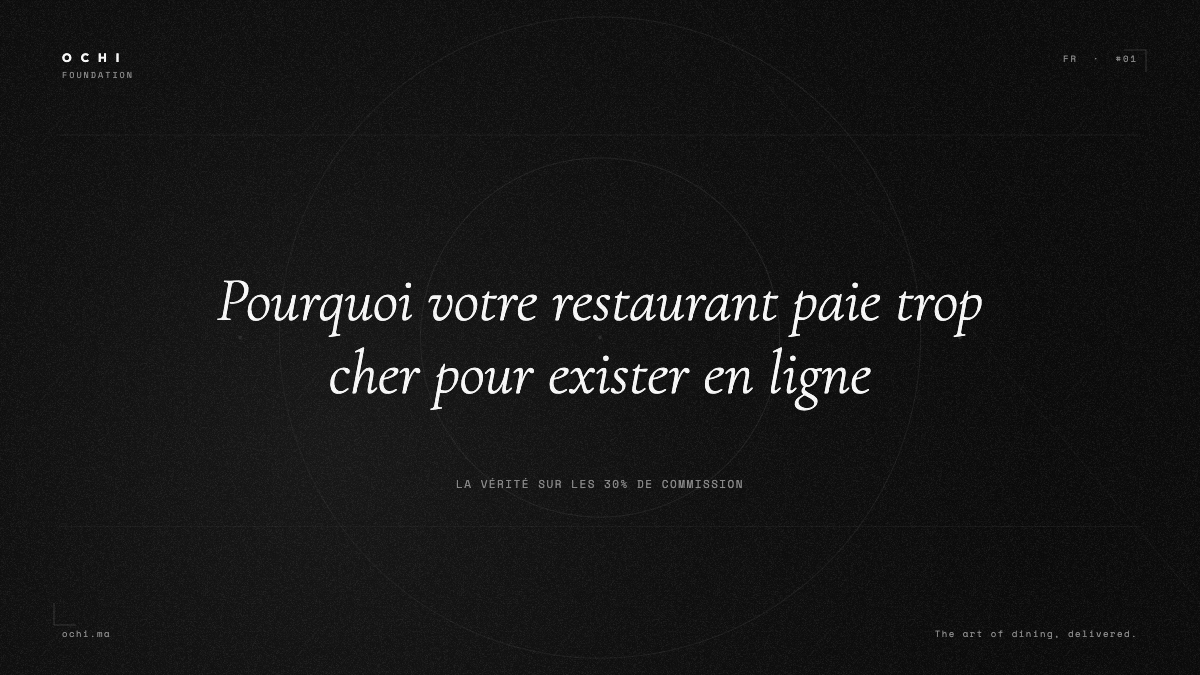Pourquoi votre restaurant paie trop cher pour exister en ligne