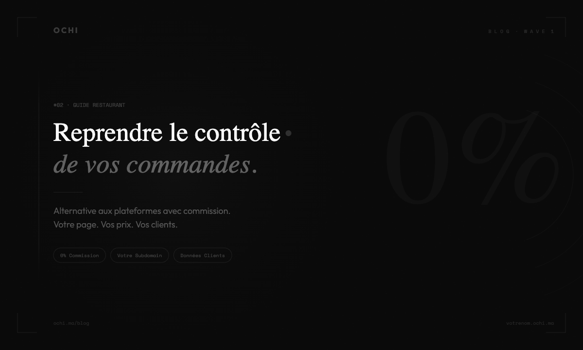 Alternative aux plateformes avec commission : reprendre le contrôle de vos commandes