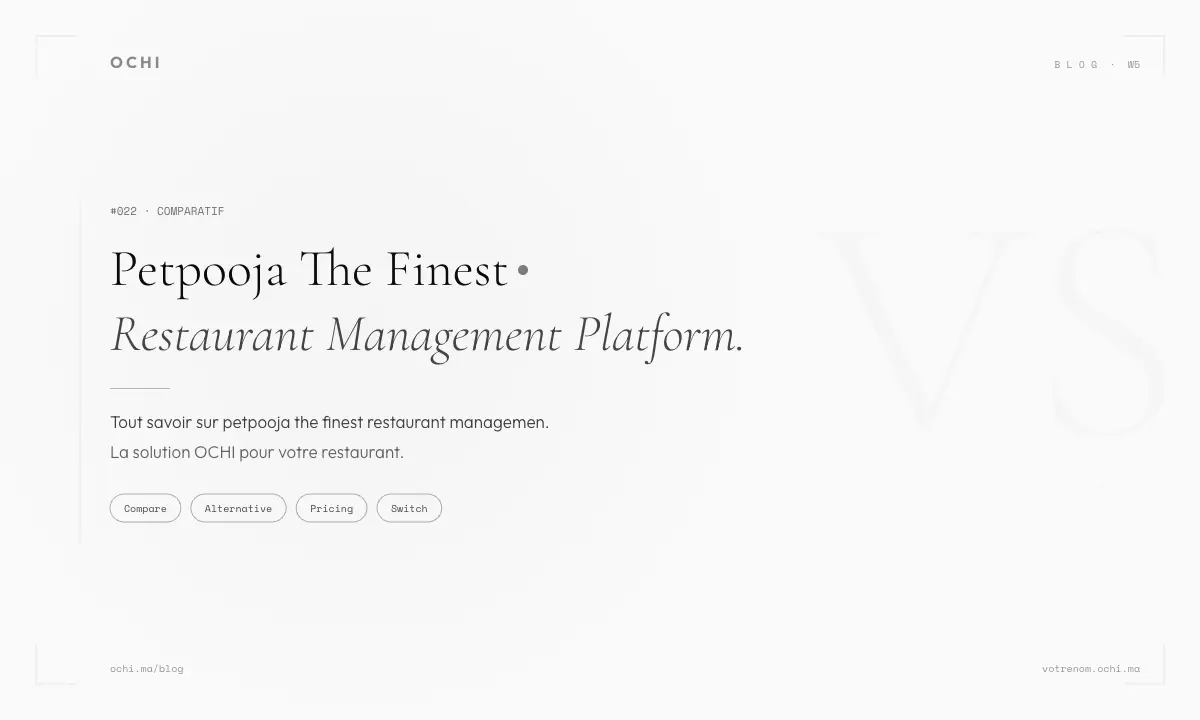 Petpooja the Finest Restaurant Management Platform: Morocco Reality Check