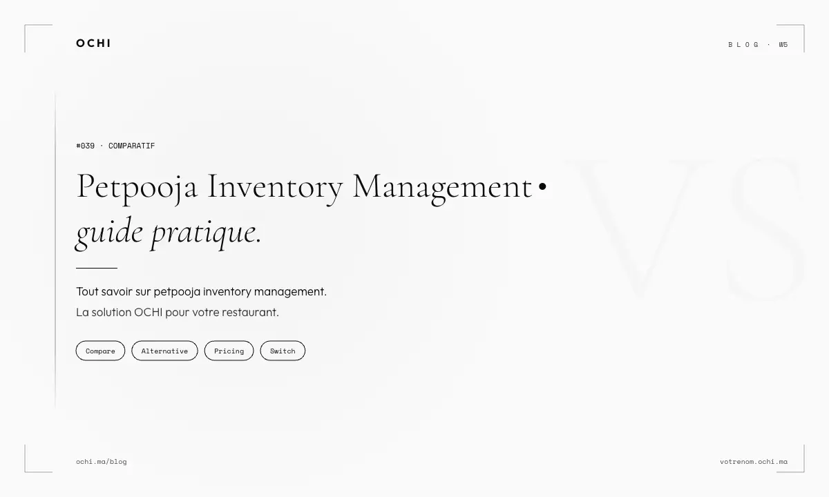 Petpooja Inventory Management: The Hidden Costs Moroccan Restaurants Face