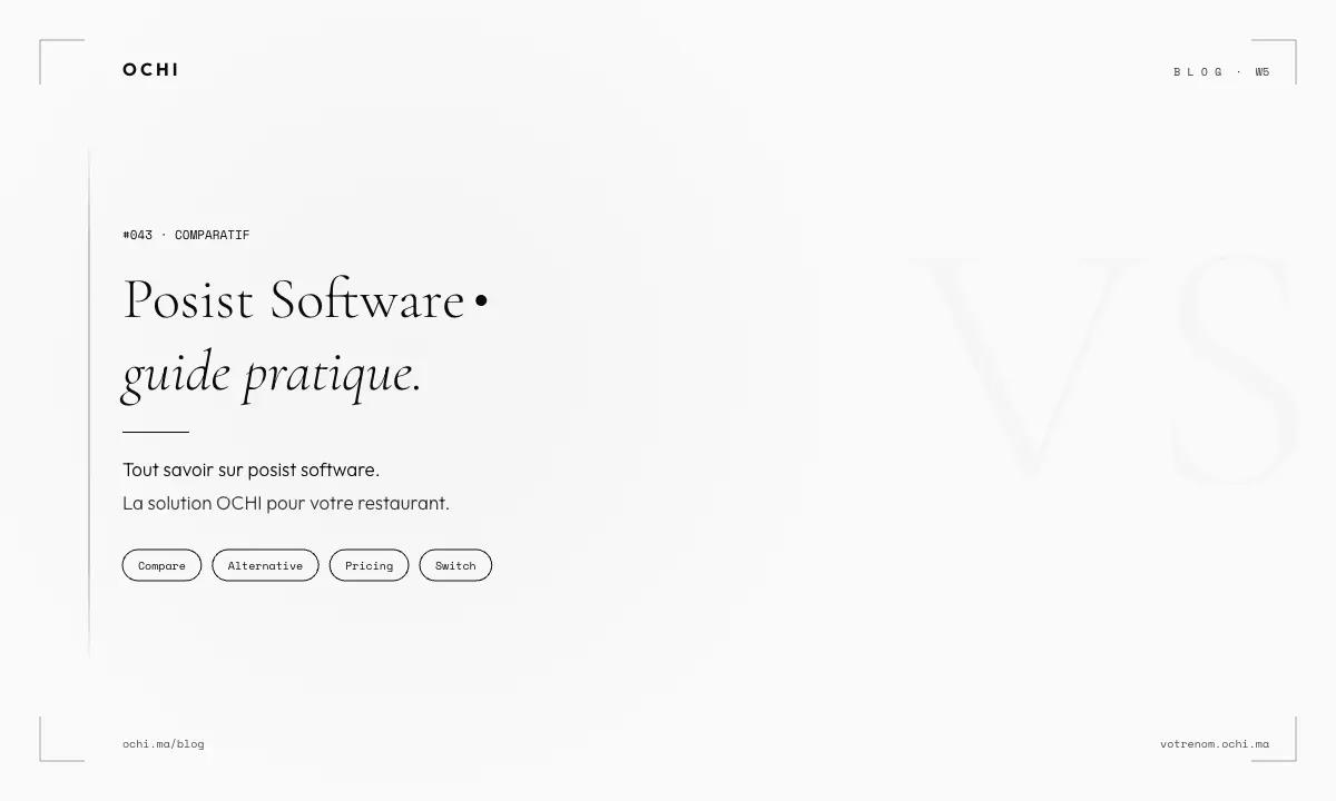 Posist Software Reality Check: Why Moroccan Restaurants Need Alternatives