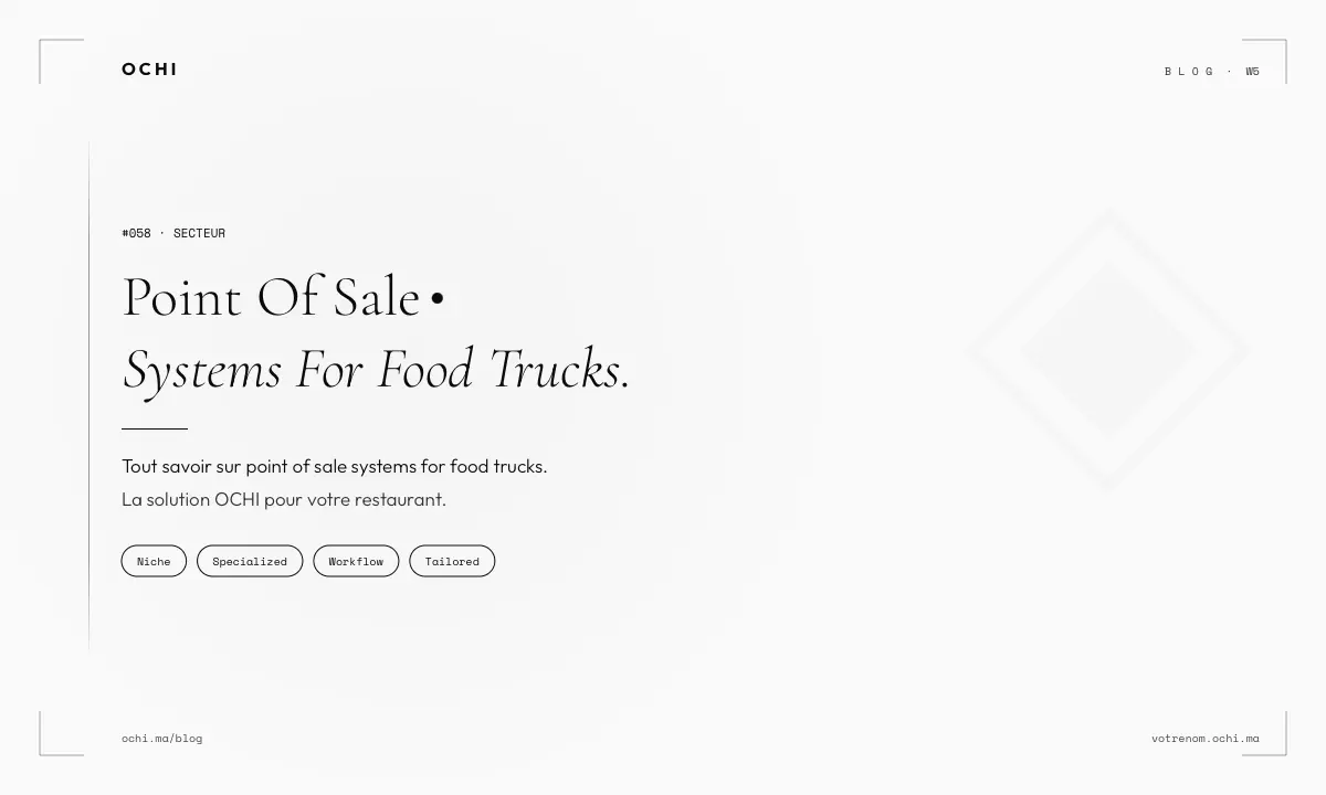 Point of Sale Systems for Food Trucks: What Actually Works in Morocco