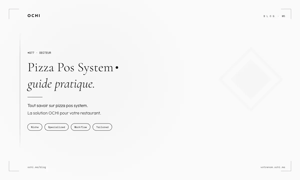Pizza POS System: Why Generic Restaurant Software Fails Pizzerias