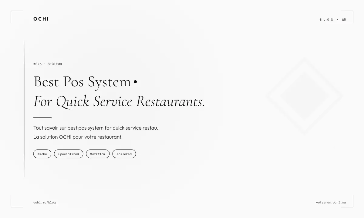 Best POS System for Quick Service Restaurants: Speed & Reliability Guide