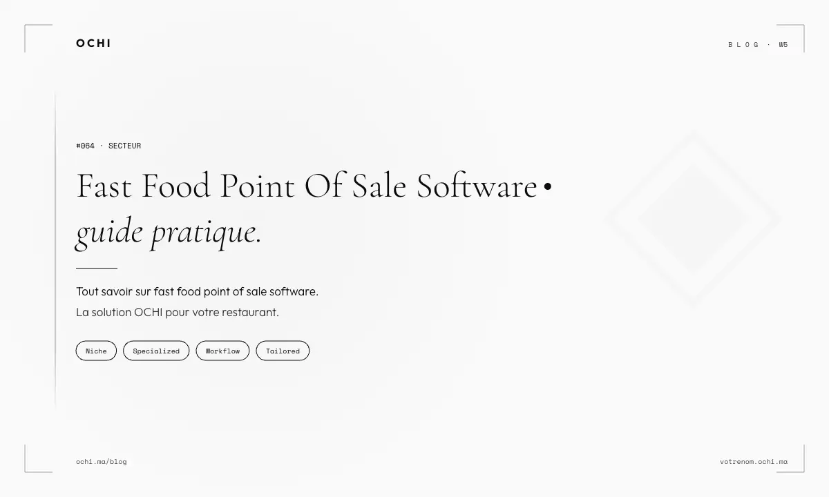 Fast Food Point of Sale Software That Survives the Rush