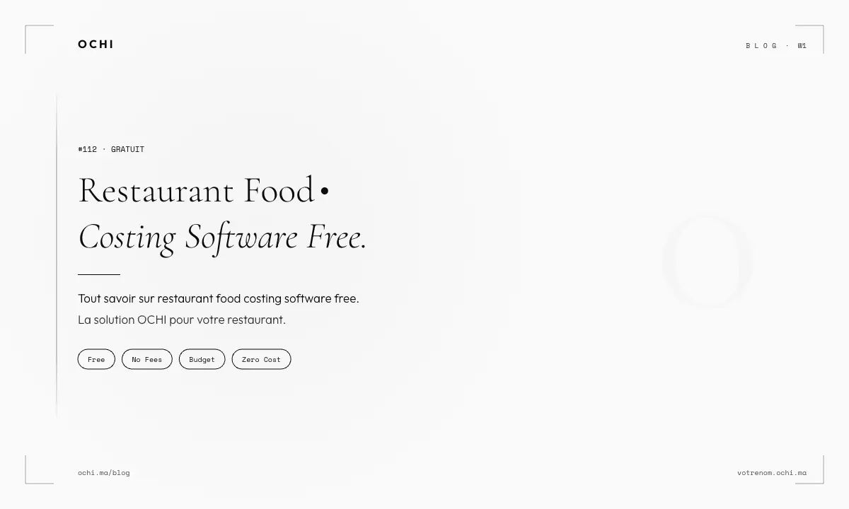 Why Free Restaurant Food Costing Software Free Costs You Money