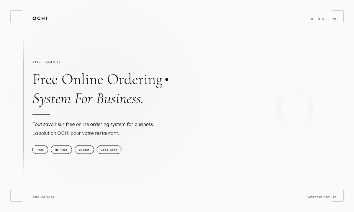 Free Online Ordering System for Business: Real Costs in Morocco