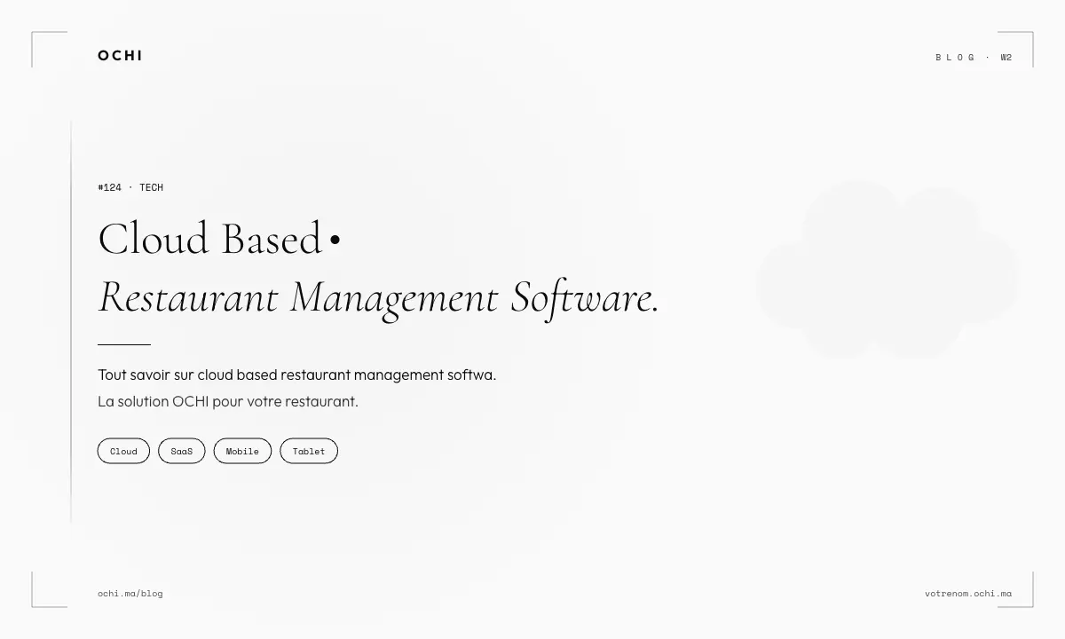 Cloud Based Restaurant Management Software Cost Analysis Morocco