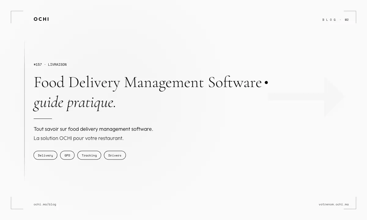 Food Delivery Management Software That Works in Morocco