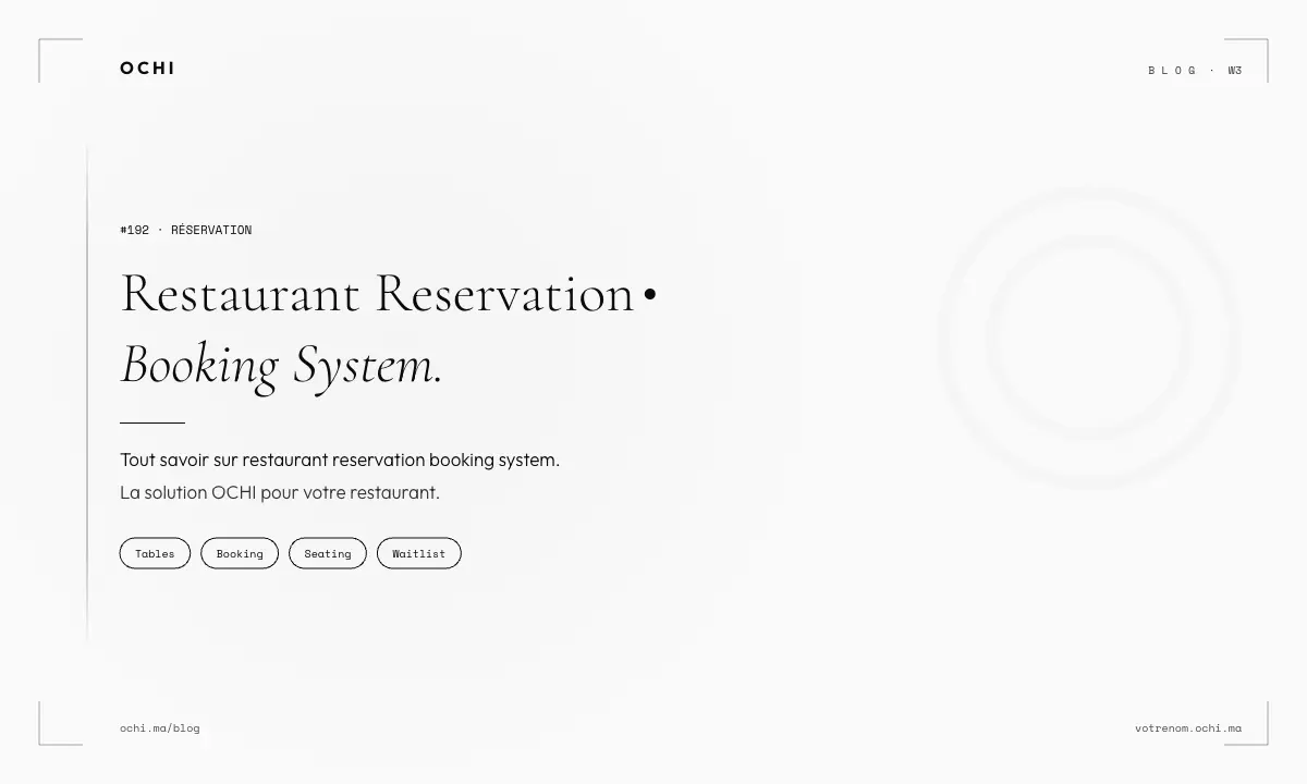 Restaurant Reservation Booking System Hidden Costs in Morocco