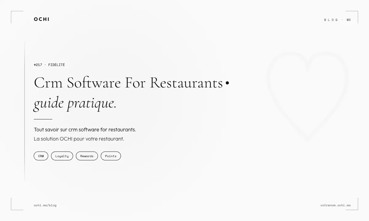 CRM Software for Restaurants: Stop Losing Your Best Customers