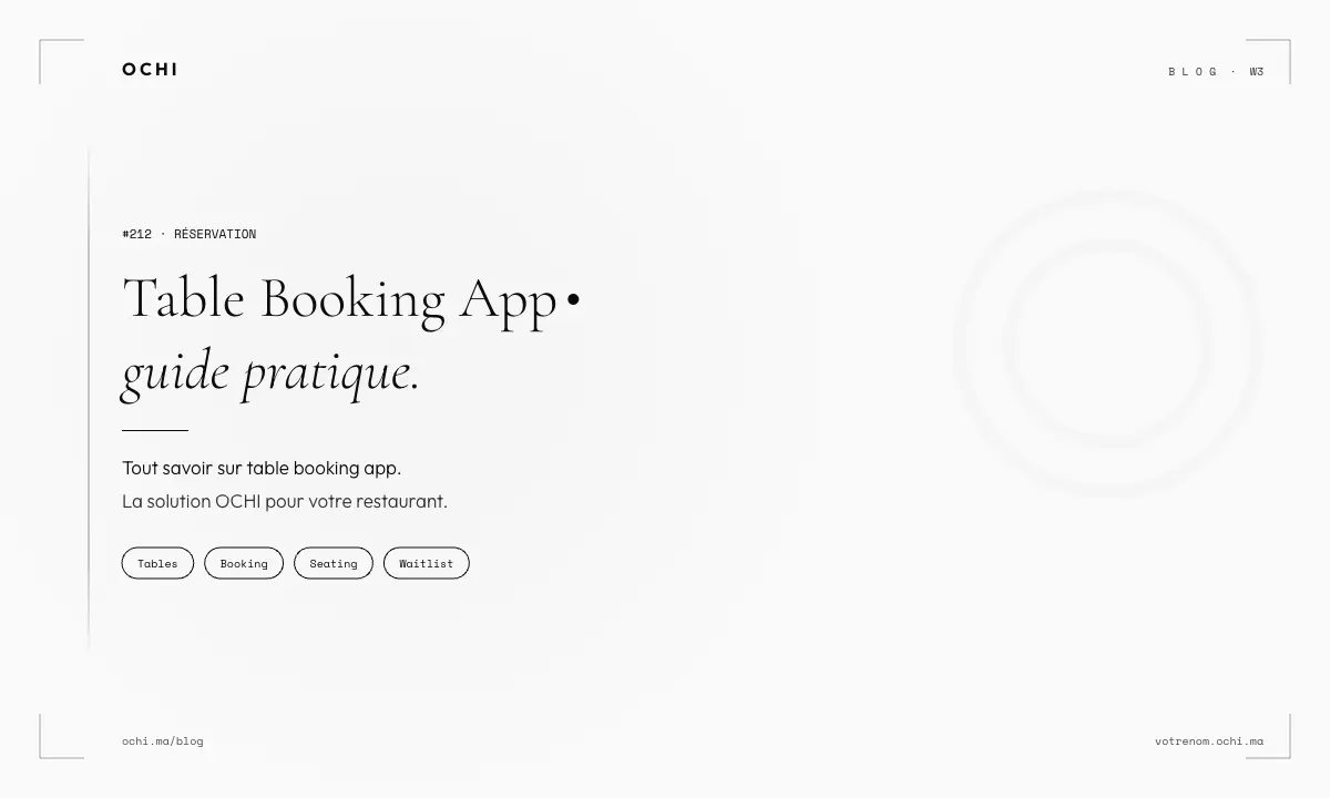 Table Booking App Morocco: Hidden Costs and Commission-Free Options