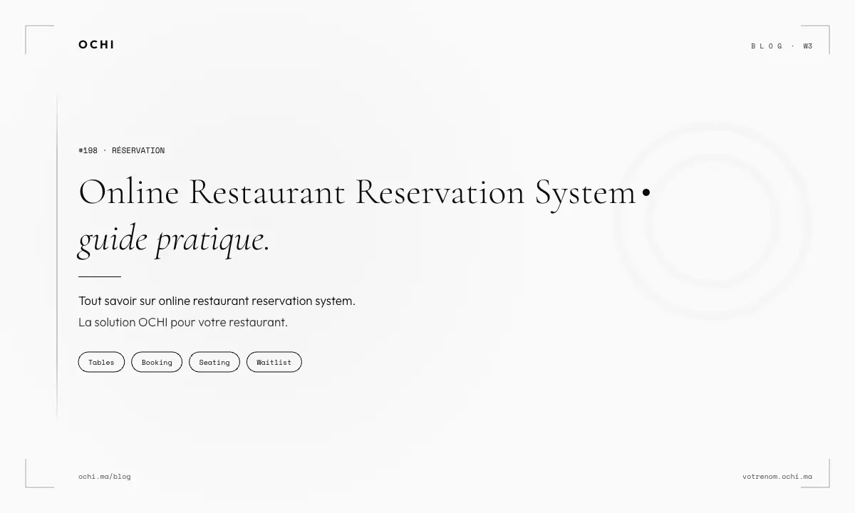 Online Restaurant Reservation System: Morocco's Hidden Costs Guide