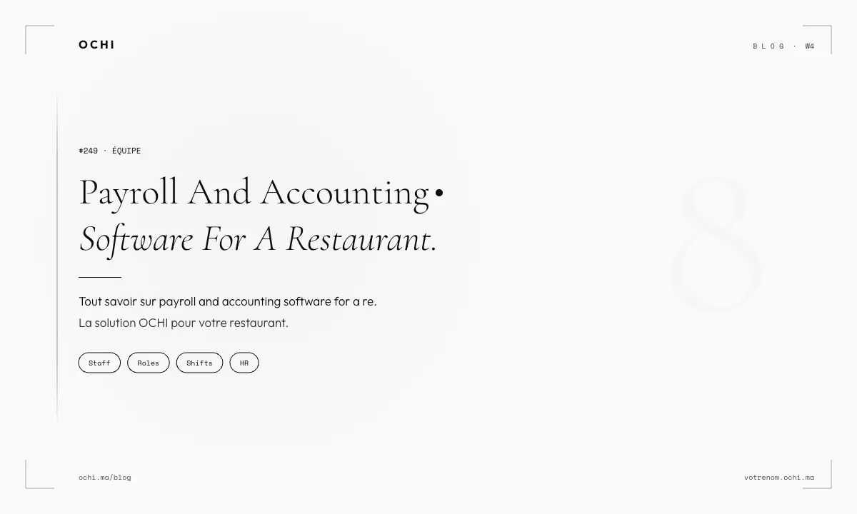 Payroll and Accounting Software for a Restaurant: Stop Revenue Leaks