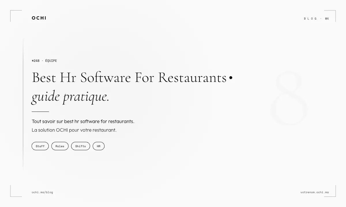Best HR Software for Restaurants: Permission Control Over Feature Lists