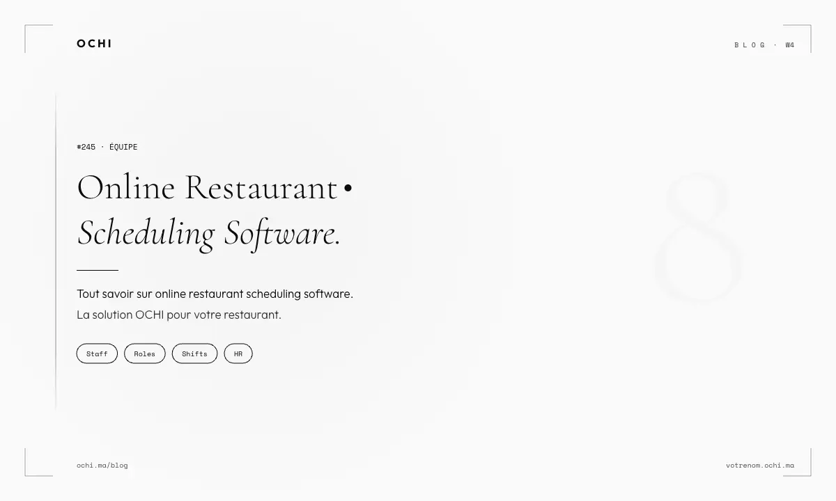 Online Restaurant Scheduling Software Prevents Revenue Loss in Morocco