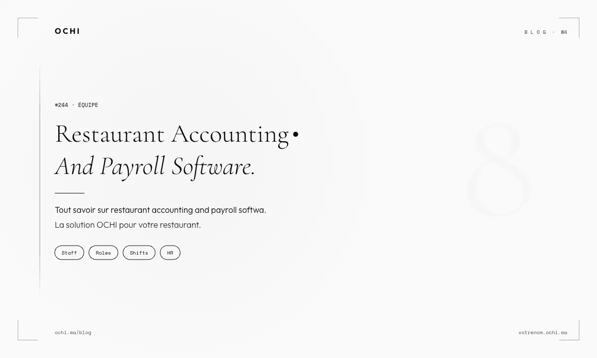 Restaurant Accounting and Payroll Software: Staff Permission Controls