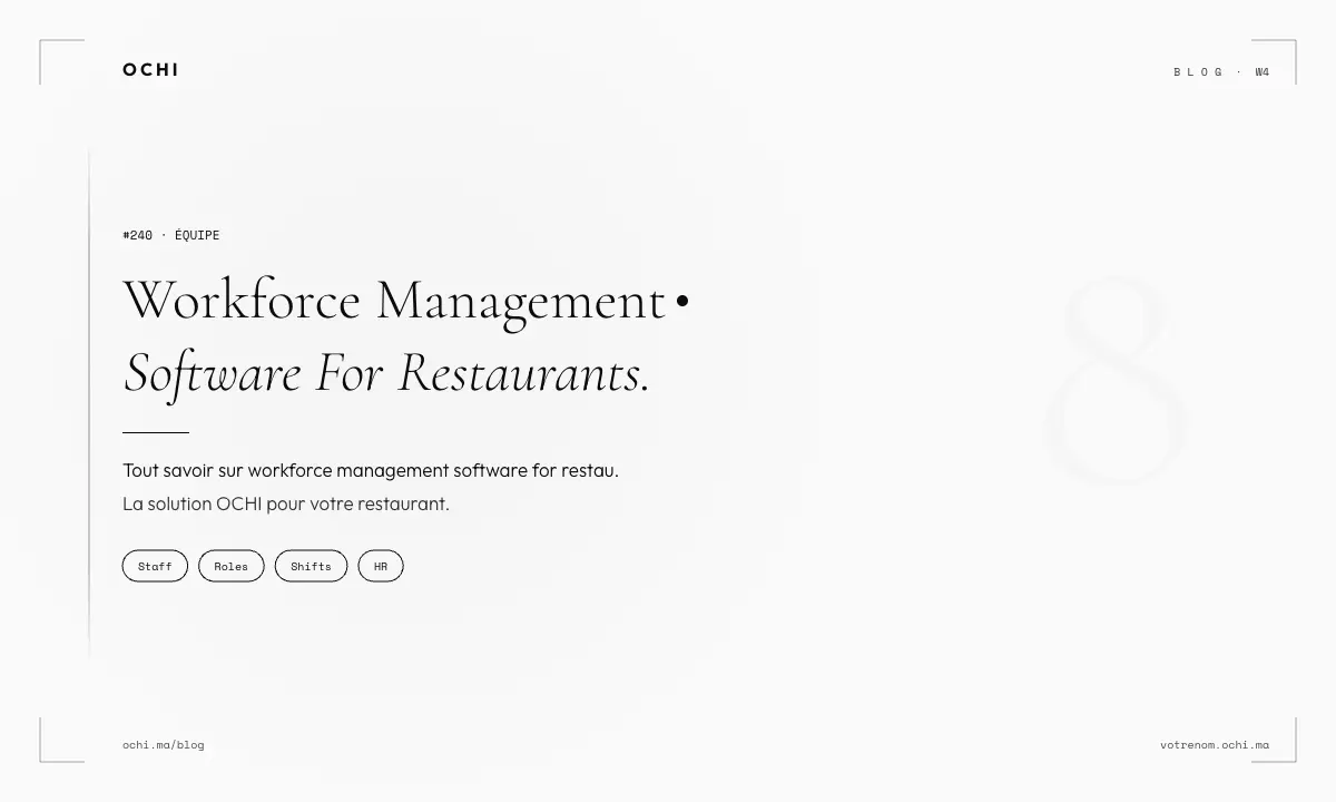 Workforce Management Software for Restaurants: Beyond Scheduling