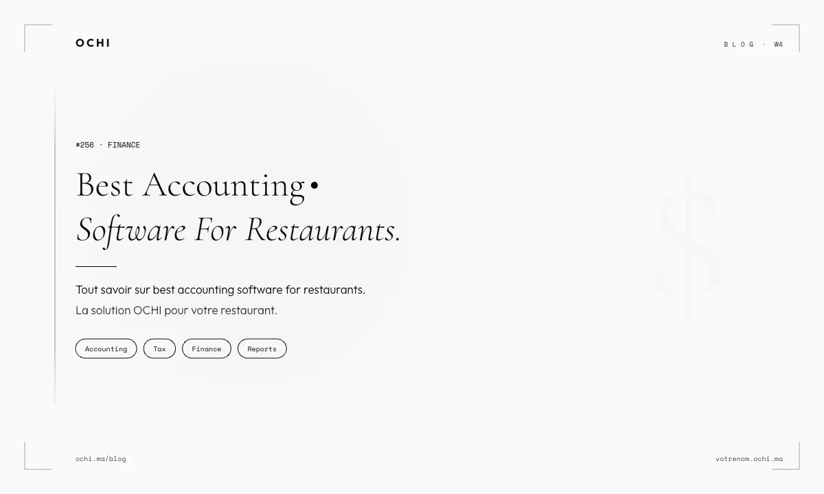 Best Accounting Software for Restaurants: Morocco Guide 2026