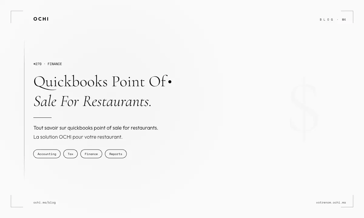 QuickBooks Point of Sale for Restaurants: Why It Fails Morocco