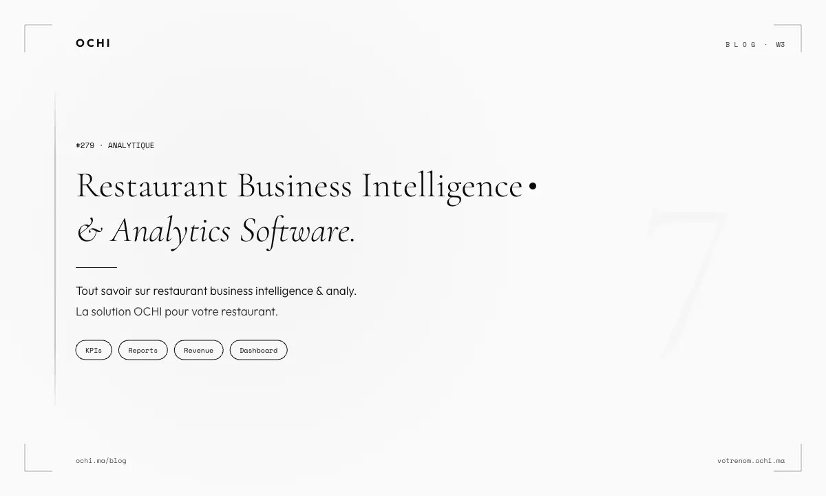 Restaurant Business Intelligence & Analytics Software: 7 KPIs That Drive Profit