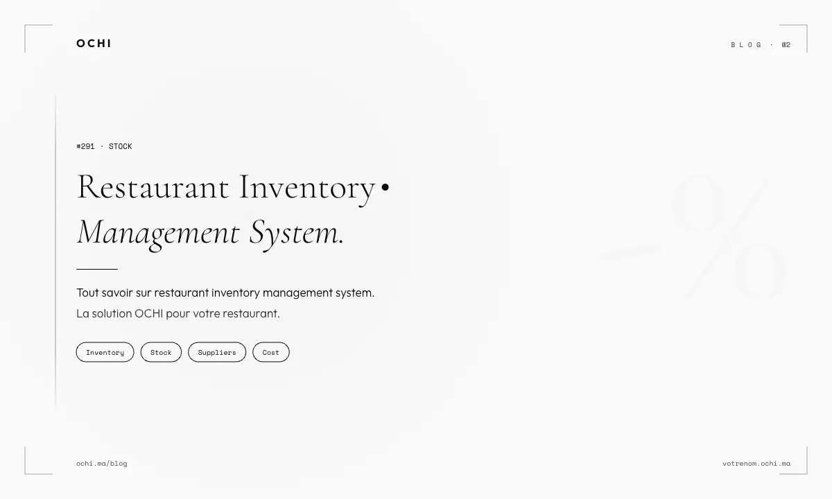 Restaurant Inventory Management System: Real Costs of Poor Control