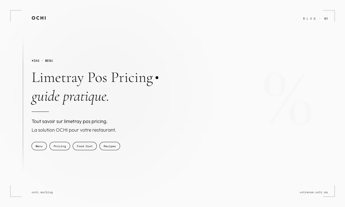 LimeTray POS Pricing: Real First-Year Costs for Moroccan Restaurants