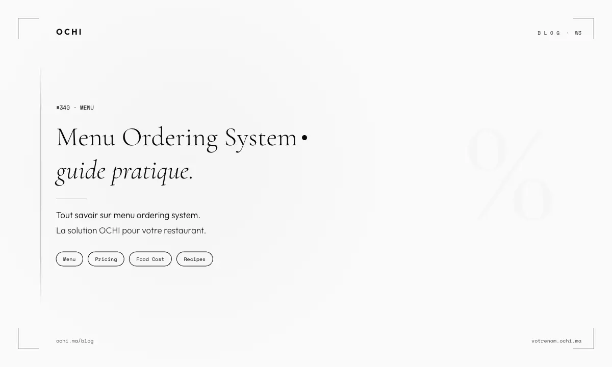 Menu Ordering System Costs Eating Your Restaurant Profit Margins