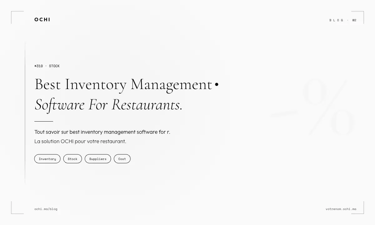 Best Inventory Management Software for Restaurants in Morocco 2026