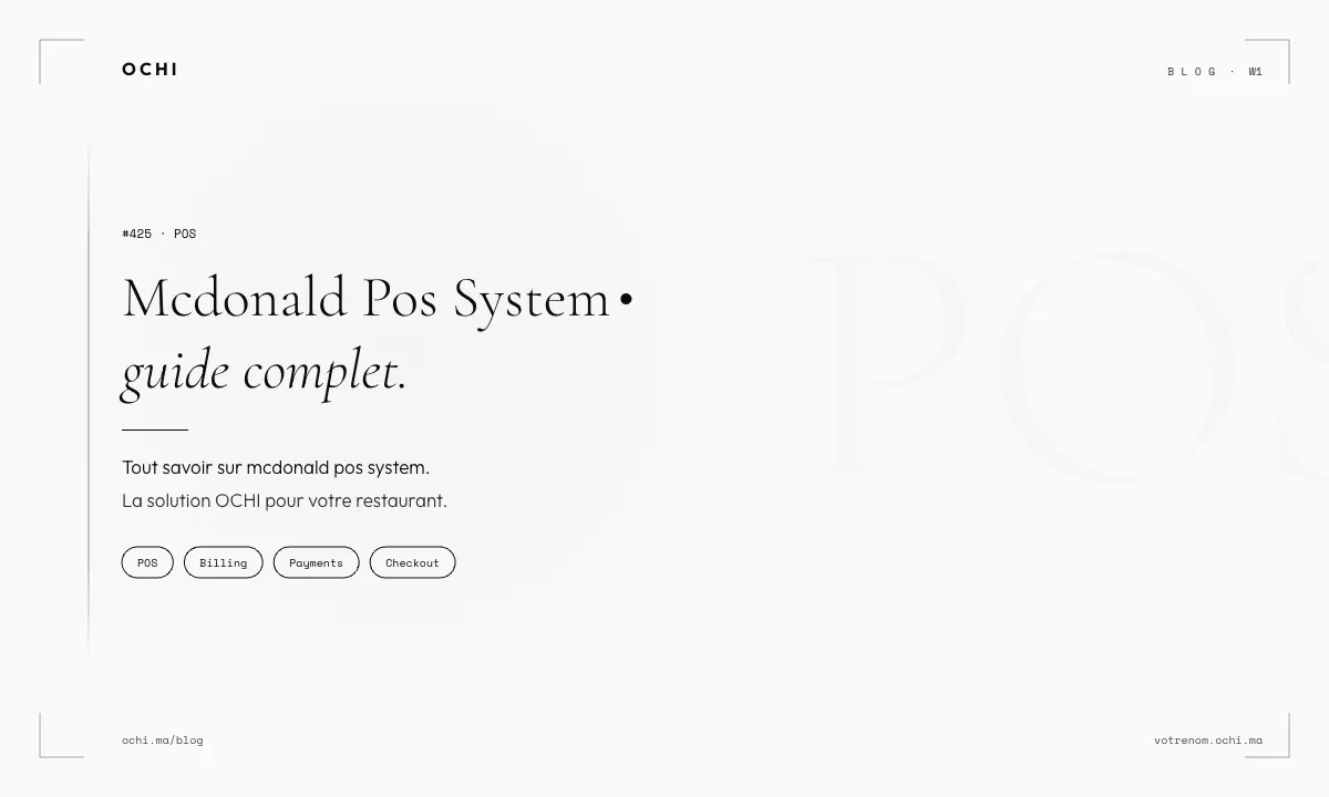 McDonald POS System: Why Custom Development Breaks Independent Restaurants