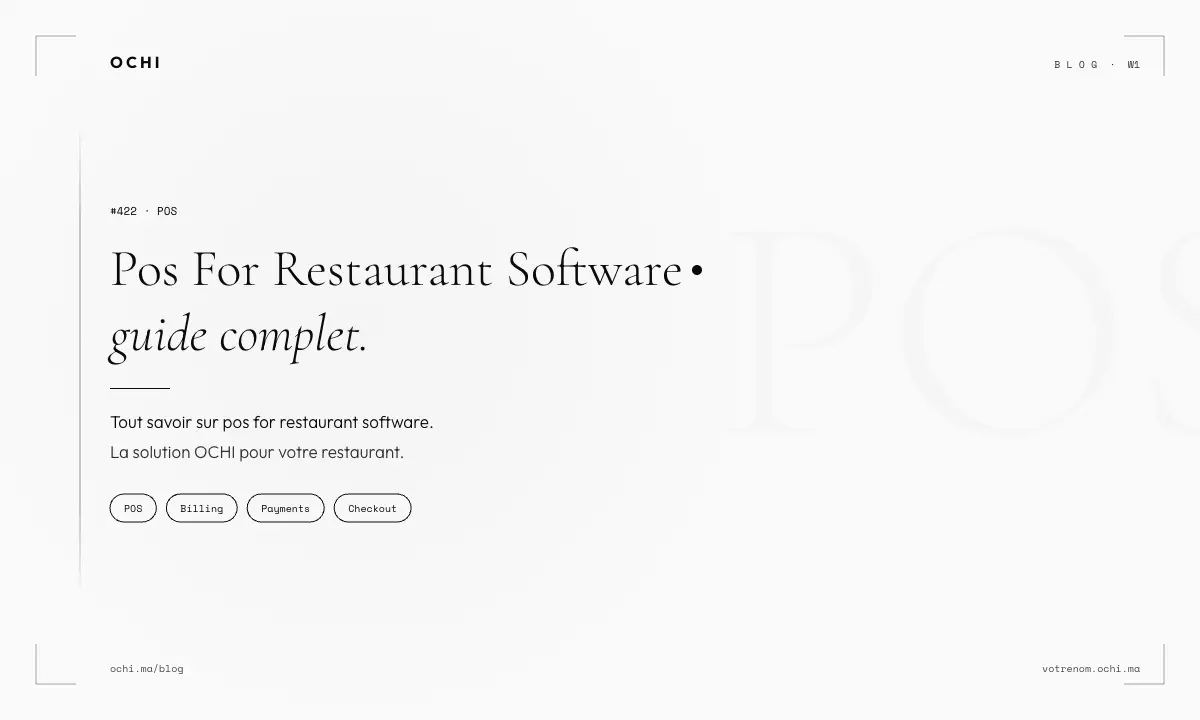 POS for Restaurant Software: Stop Losing Money on Manual Operations
