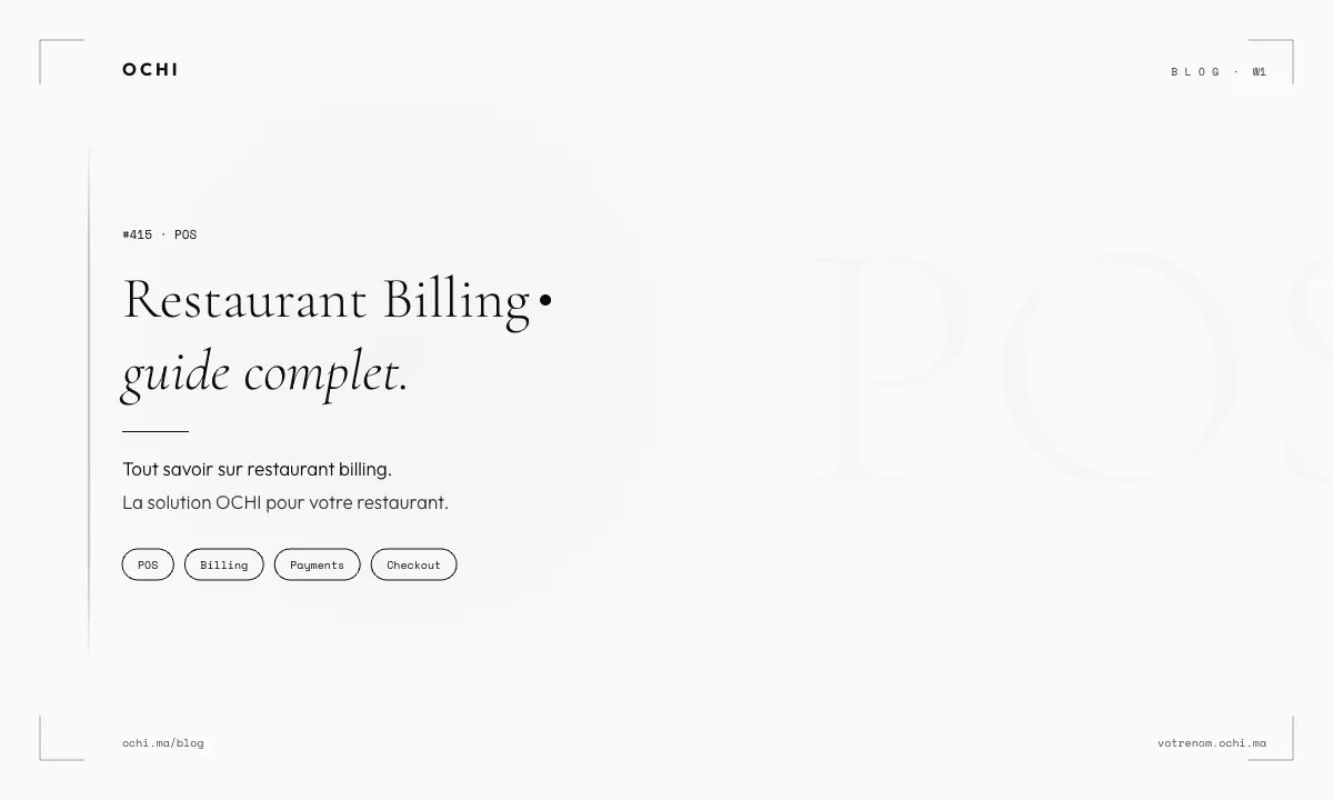 Restaurant Billing Systems Morocco: True Costs vs Hidden Fees