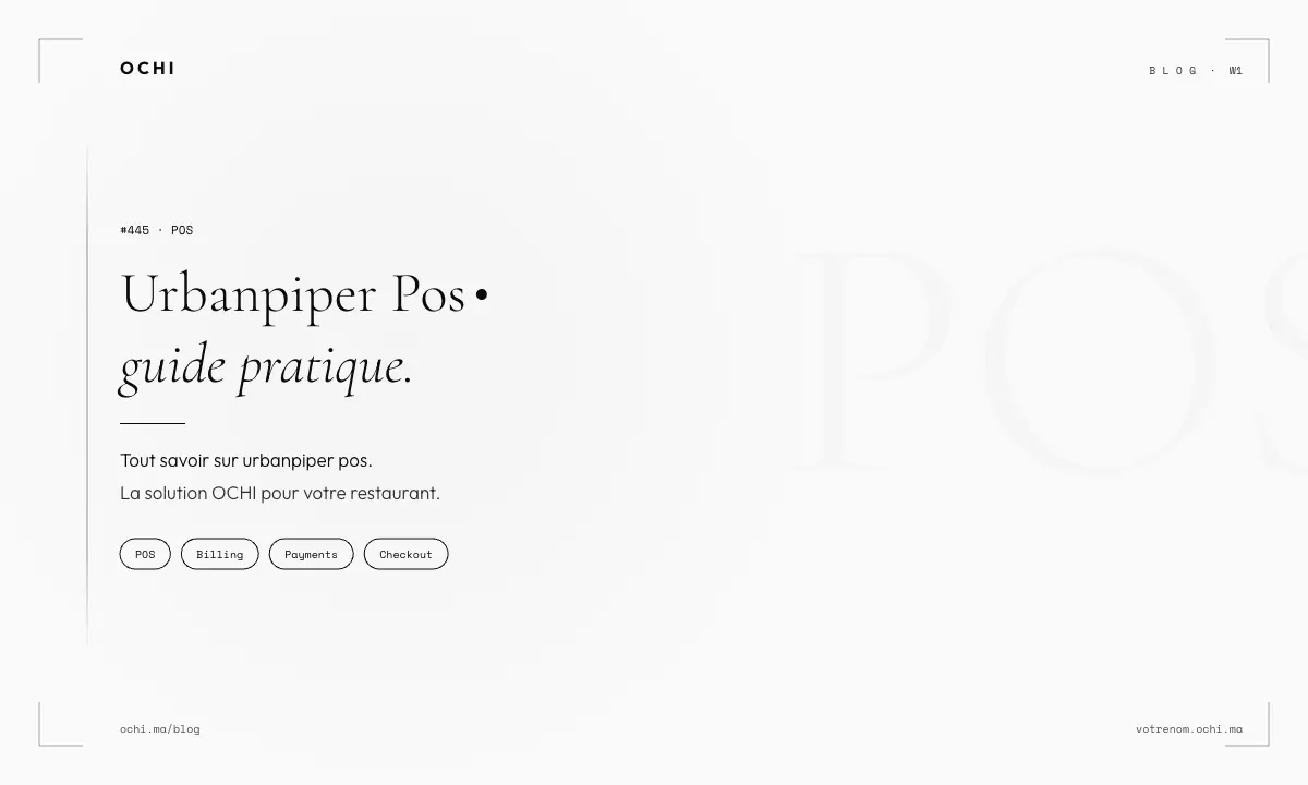 UrbanPiper POS Morocco: Why Global Integration Fails Local Restaurants