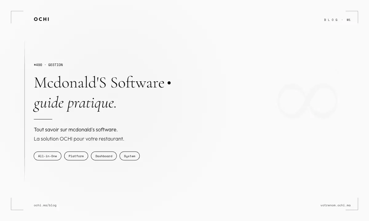 McDonald's Software vs Morocco Restaurant Systems: Better Options