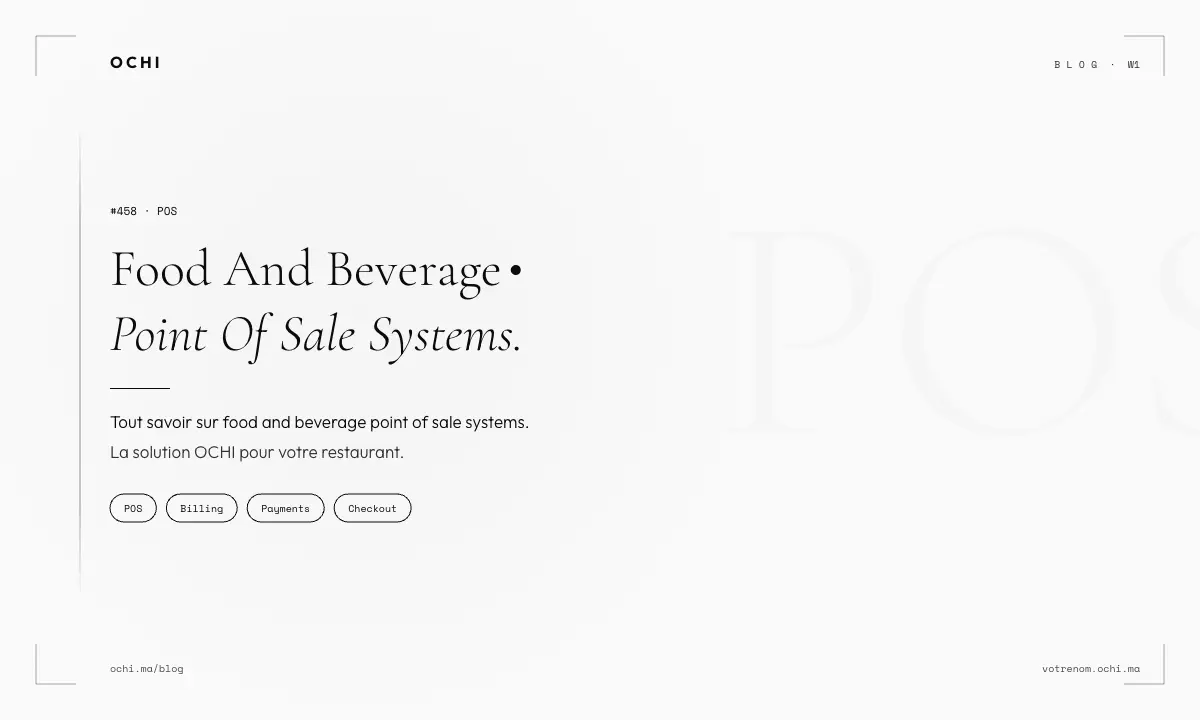 Food and Beverage Point of Sale Systems: Hidden Costs in Morocco