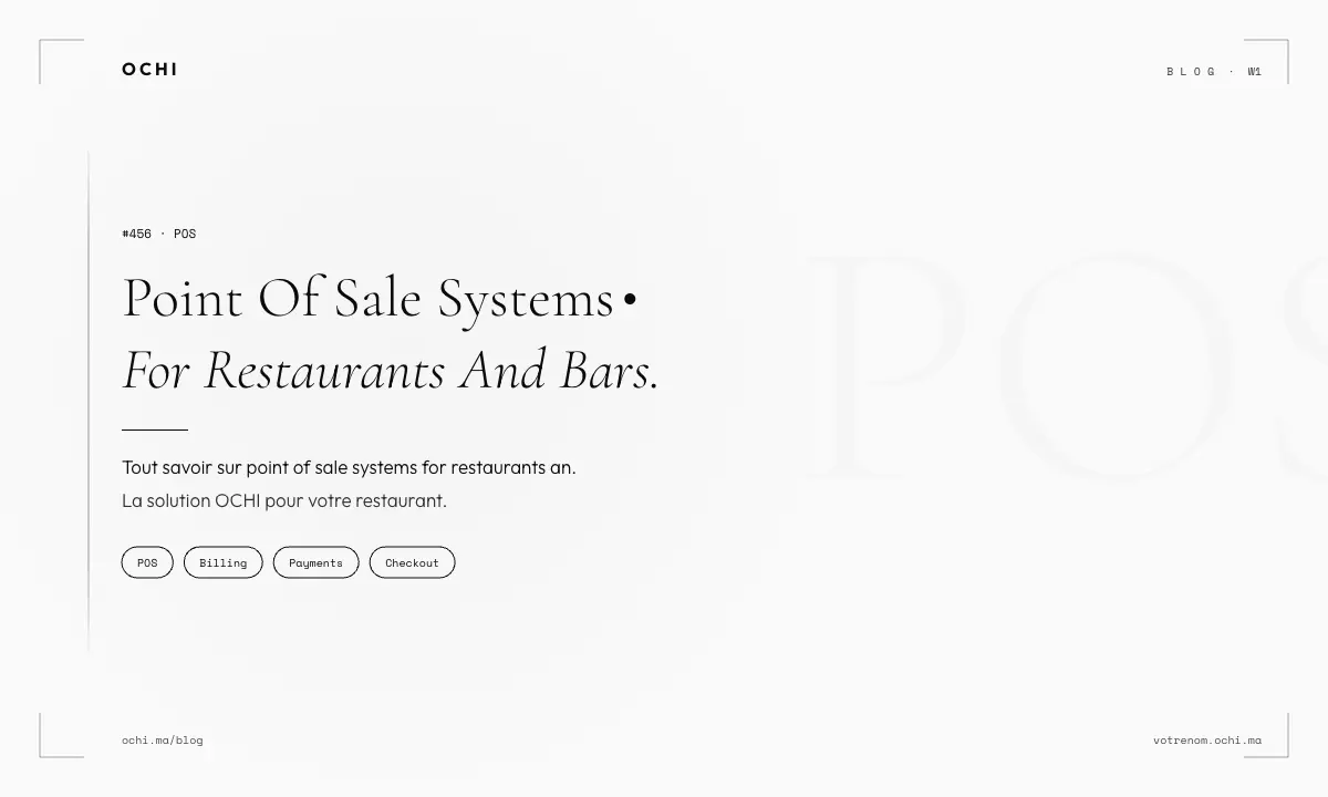 Point of Sale Systems for Restaurants and Bars: Real Costs in Morocco
