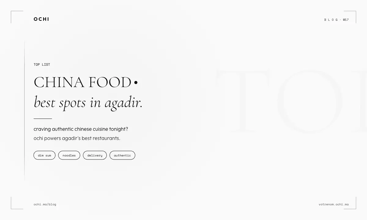 China Food Near Me Agadir: 8 Chinese Restaurants Worth Finding