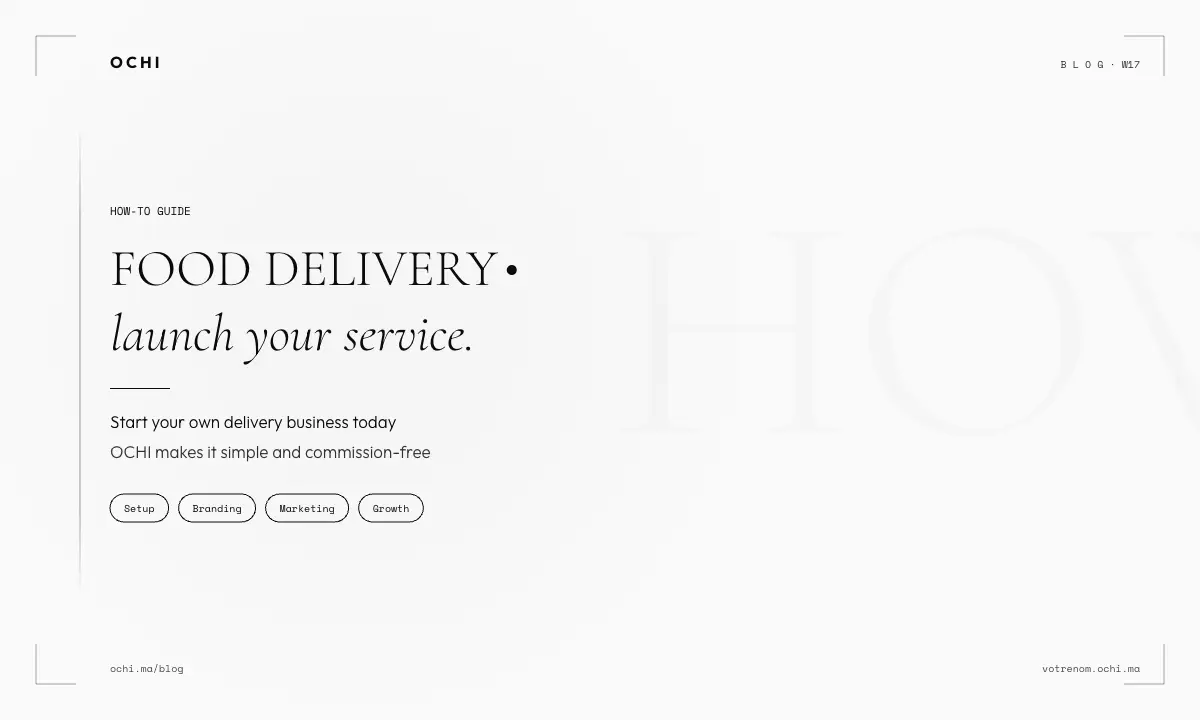 How Food Delivery Service Costs Impact Moroccan Restaurant Profits