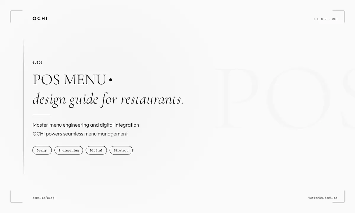 POS Menu Engineering: Transform Your Restaurant Profitability