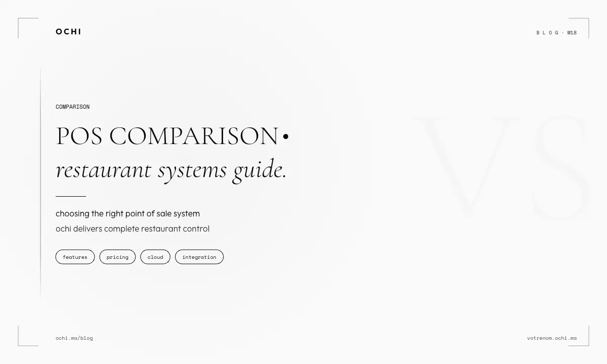 Restaurant POS Comparison: Service Model Matters More Than Features