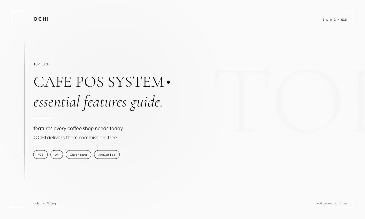 Cafe POS System Features That Actually Drive Revenue in 2026