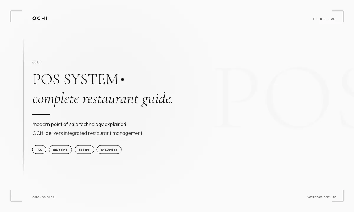 POS System Point of Sale: Beyond Payment Processing for Restaurants