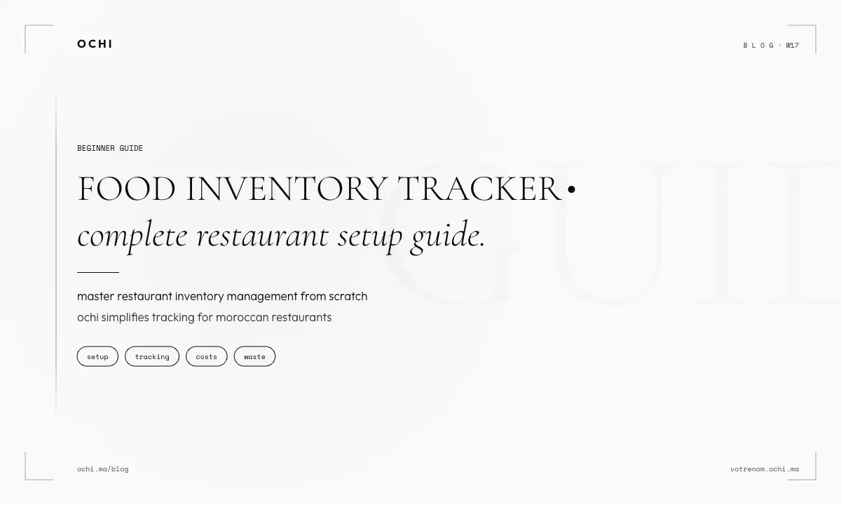 Why Your Restaurant Needs a Food Inventory Tracker in 2026