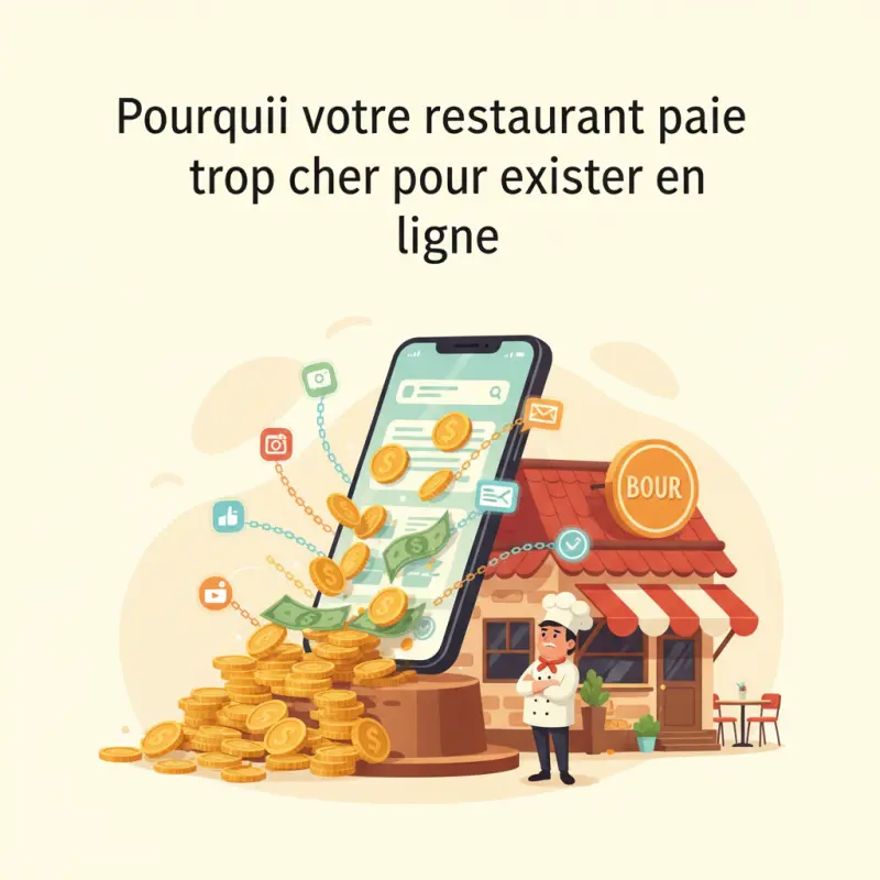 Pourquoi votre restaurant paie trop cher pour exister en ligne