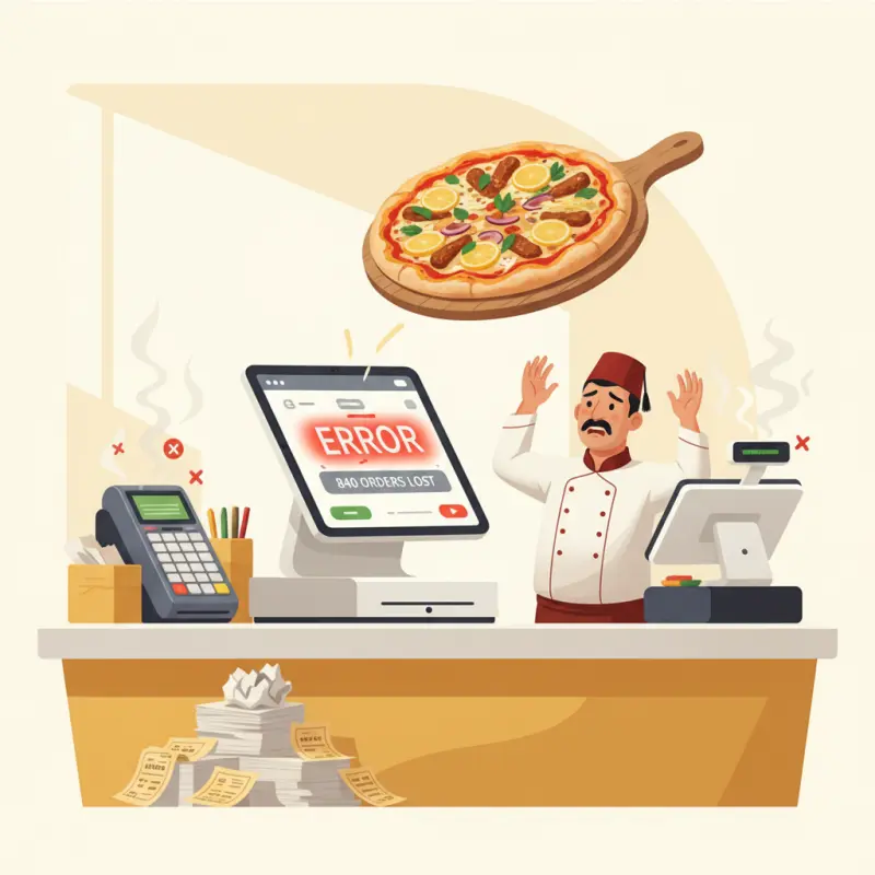 Pizza Restaurant POS: Why Generic Systems Cost Moroccan Shops 840 Orders