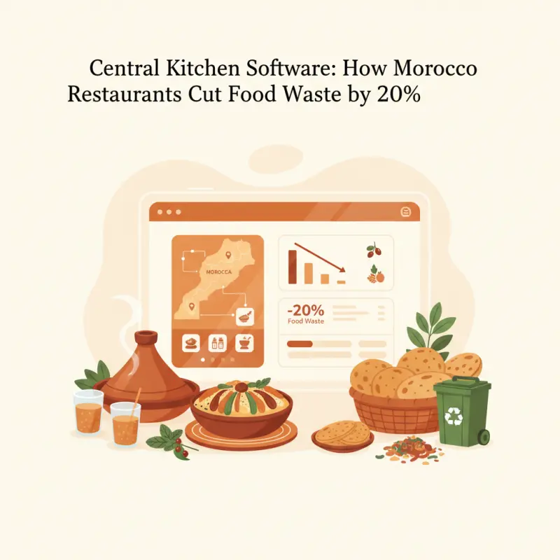 Central Kitchen Software: How Morocco Restaurants Cut Food Waste by 20%