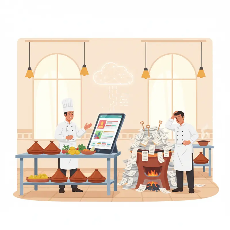 Kitchen Management Software: The Real Cost of Paper Tickets in Morocco