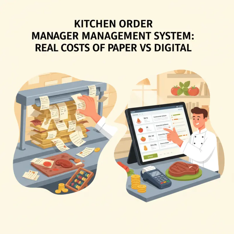 Kitchen Order Management System: Real Costs of Paper vs Digital
