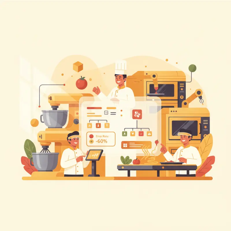 Software Central Kitchen Systems: Cut Kitchen Errors by 60%